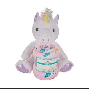*new*Comfort Bay Plush with Throw Unicorn